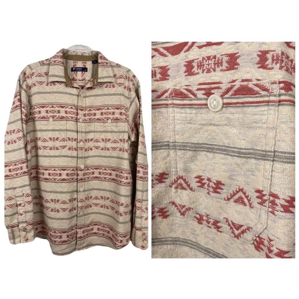Southwestern Shirt Daniel Cremieux Mens M Aztec Geometric Western